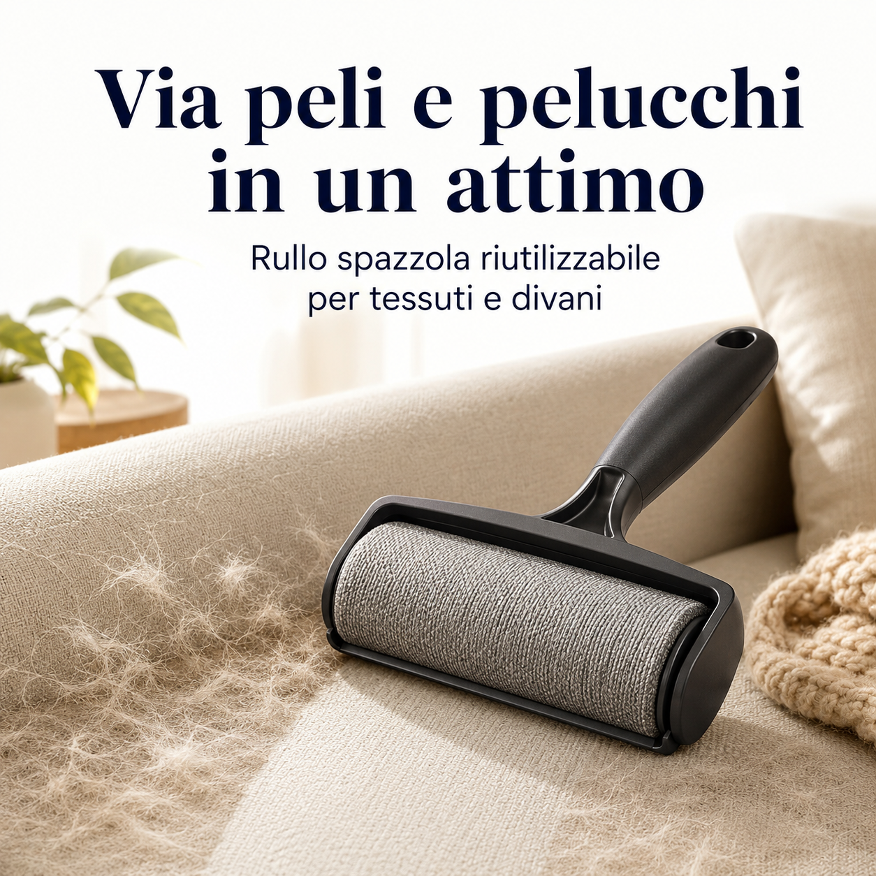 Rullo Spazzola Riutilizzabile per la Rimozione dei Peli